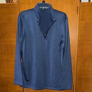 Blue Quarter-Zip Pullover
